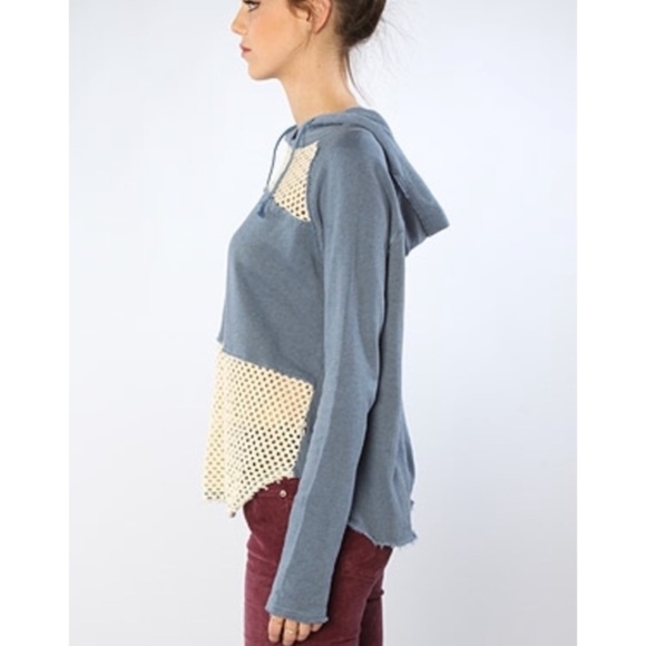 Free People Mesh Cloud Hoodie XS - Picture 2 of 6
